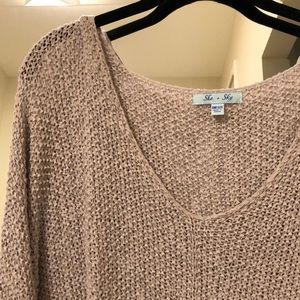 Oversized Off-The-Shoulder Sweater